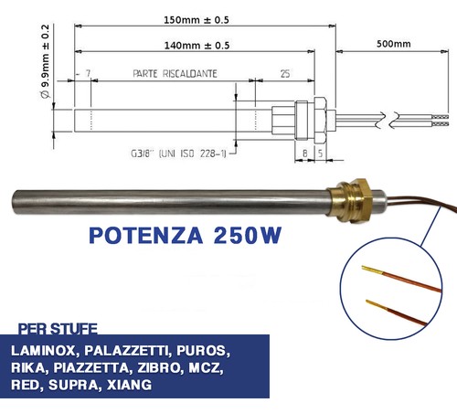Candeletta accensione stufa - accensione,