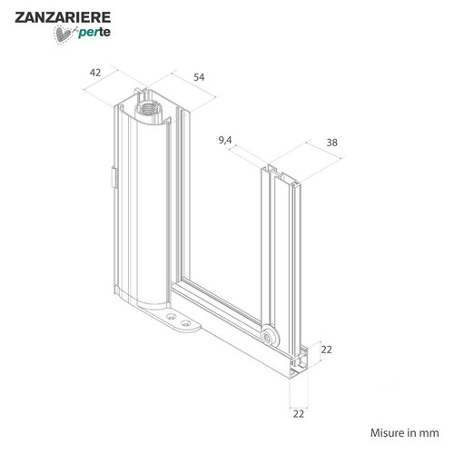Zanzariera rullo liliana - zanzariera,